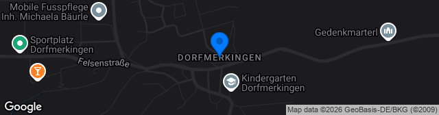 Map showing Röser-Arena Dorfmerkingen