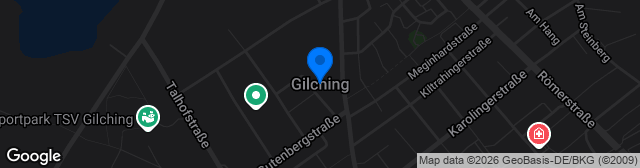 Map showing Sportanlage Gilching