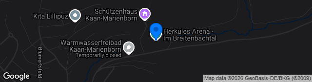 Map showing Herkules Arena