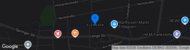 Map showing FC Eldagsen A-Platz