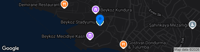 Map showing Beykoz Stadı