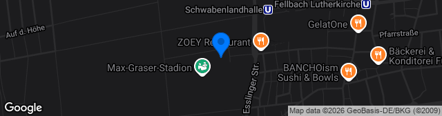 Map showing Max-Graser-Stadion