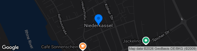 Map showing Sportpark Niederkassel-Süd Platz 1