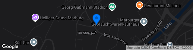 Map showing Reddy Küchen Arena
