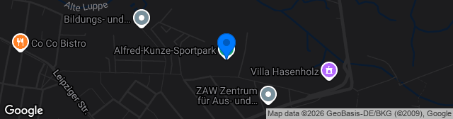 Map showing Alfred-Kunze-Sportpark