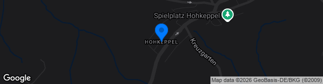 Map showing Hohkeppel Kunstrasen
