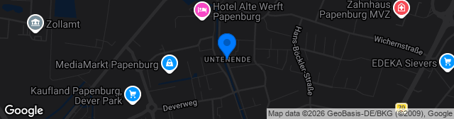 Map showing Parkstadion Obenende