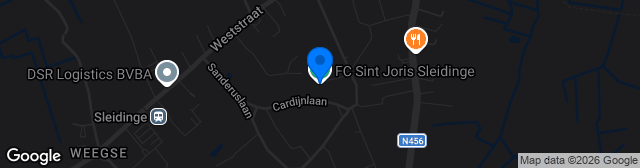 Map showing Terrein 1 Fc Sint Joris Sleidinge