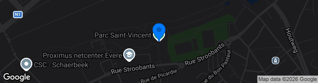Map showing Parc Saint-Vincent