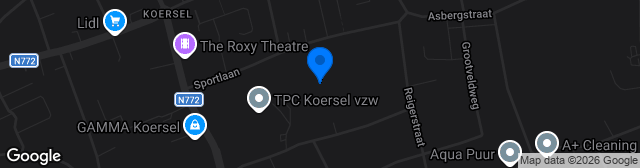 Map showing Weerstand Koersel Terrain 1