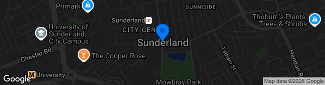 Map showing Sunderland LGV Park