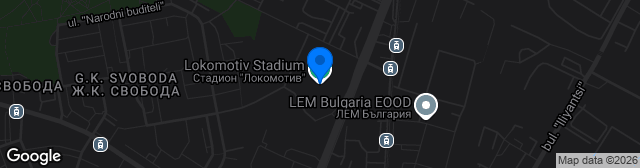 Map showing Stadion Lokomotiv
