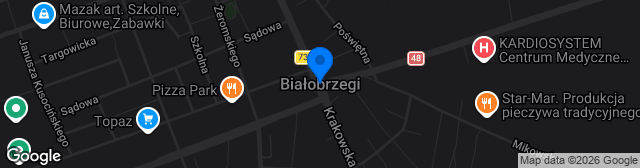 Map showing Stadion Miejski