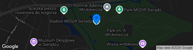 Map showing Stadion MOSiR