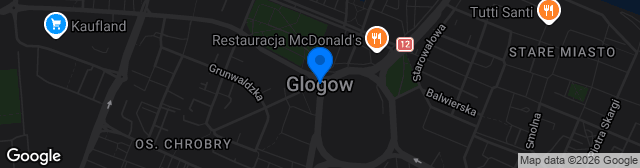 Map showing MZKS Głogów Boisko piłkarskie