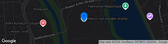 Map showing Heinz von Heiden-Arena