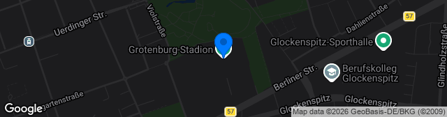 Map showing Grotenburg-Stadion