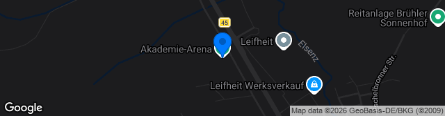 Map showing Akademie-Arena Rasen 1