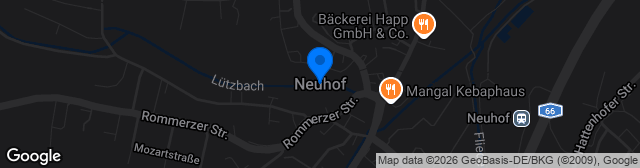 Map showing Sportverein Neuhof