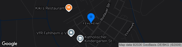 Map showing RP1 Bensheim-Fehlheim