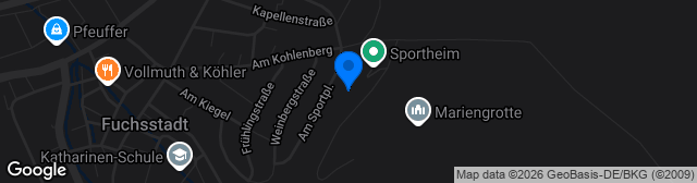 Map showing Kohlenberg-Arena Fuchsstadt