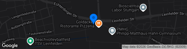 Map showing Rasenplatz Sportpark Goldäcker