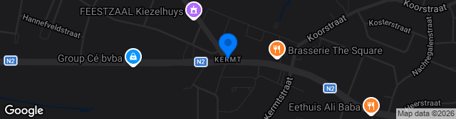 Map showing Stedelijk Sportstadion Kermt