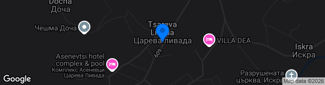 Map showing Stadion Tsareva Livada