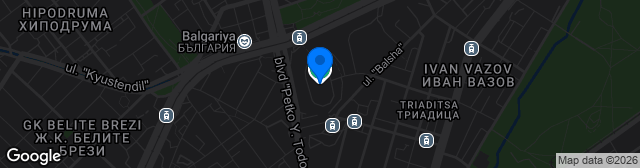 Map showing Stadion Rakovski