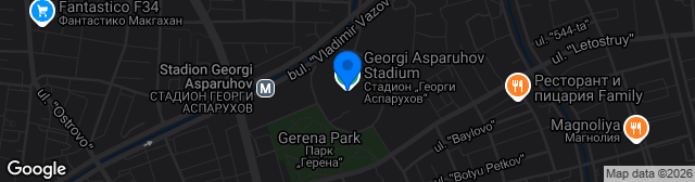 Map showing Georgi Asparuhov pomoshtno igrishte