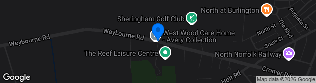 Map showing Weybourne Road