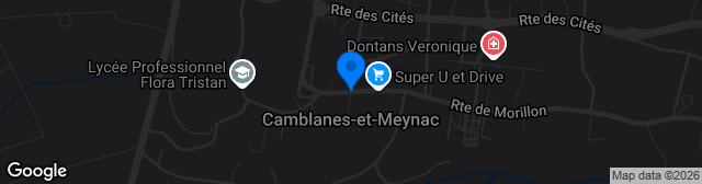 Map showing Stade de Camblanes-et-Meynac