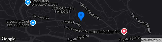 Map showing Stade Georges Vignes