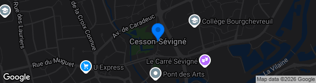 Map showing Stade Municipal