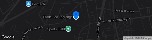 Map showing Stade Léo Lagrange