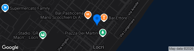 Map showing Stadio Comunale Locri