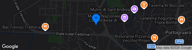 Map showing Stadio Pier Giovanni Mecchia