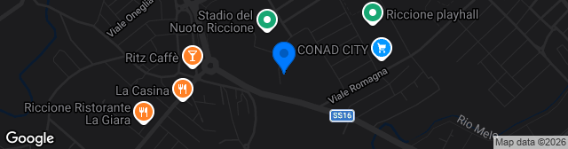 Map showing Stadio Comunale Italo Nicoletti