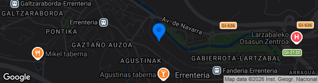 Map showing Campo de Fútbol Fandería