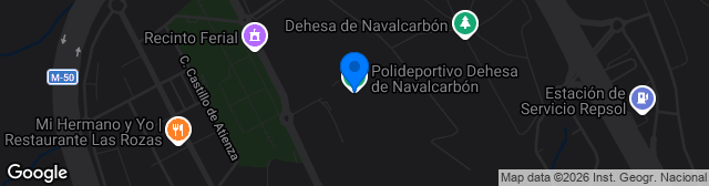 Map showing Polideportivo Dehesa de Navalcarbón 2