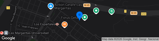 Map showing Ciudad Deportiva de Getafe - Campo 1