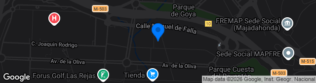 Map showing Campos Municipales Valle de la Oliva