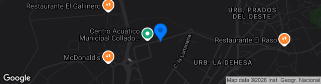 Map showing Ciudad Deportiva Collado Villalba