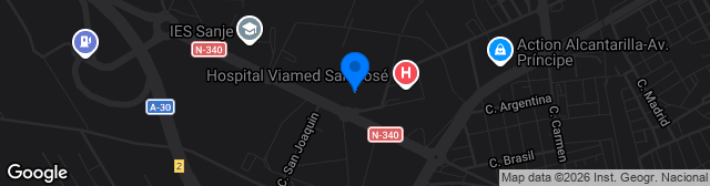 Map showing Polideportivo Municipal Ángel Sornichero