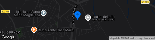 Map showing Ciudad Deportiva Ramón Rocha Maqueda