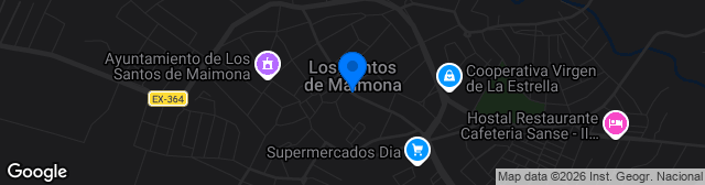 Map showing Estadio Municipal Cipriano Tinoco