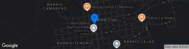 Map showing Cancha de Santa Rosa