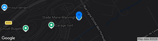 Map showing Stade Marie-Marvingt