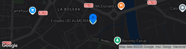 Map showing Power Horse Stadium – Estadio de los Juegos Mediterráneos