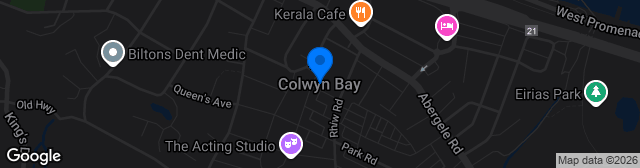 Map showing Four Crosses Construction Arena